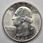 *SILVER* 1947-D  Washington Quarter -《Great Way To Buy Silver!!》