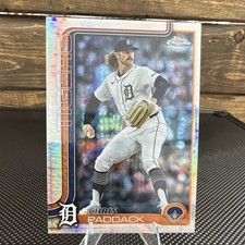 Topps Chrome Update 2025 Chris Paddack Parallel #USC10 Tigers MLB Baseball Card