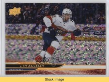 2024-25 Upper Deck Series 2 Rainbow Speckled Foil Uvis Balinskis #322 READ 3d2