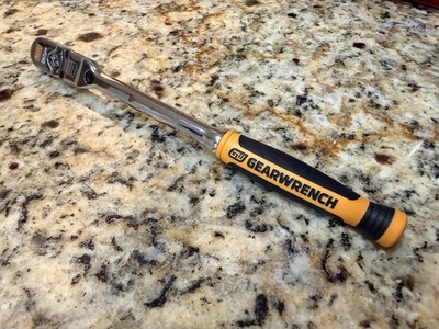 NEW GEARWRENCH 81055 1/4 Drive 9  Comfort Grip 120XP Locking Flex Head Ratchet