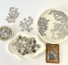 Bulk Lot 223 Silver Charms for Jewelry Making Words Love Dream Inspire Craft DIY