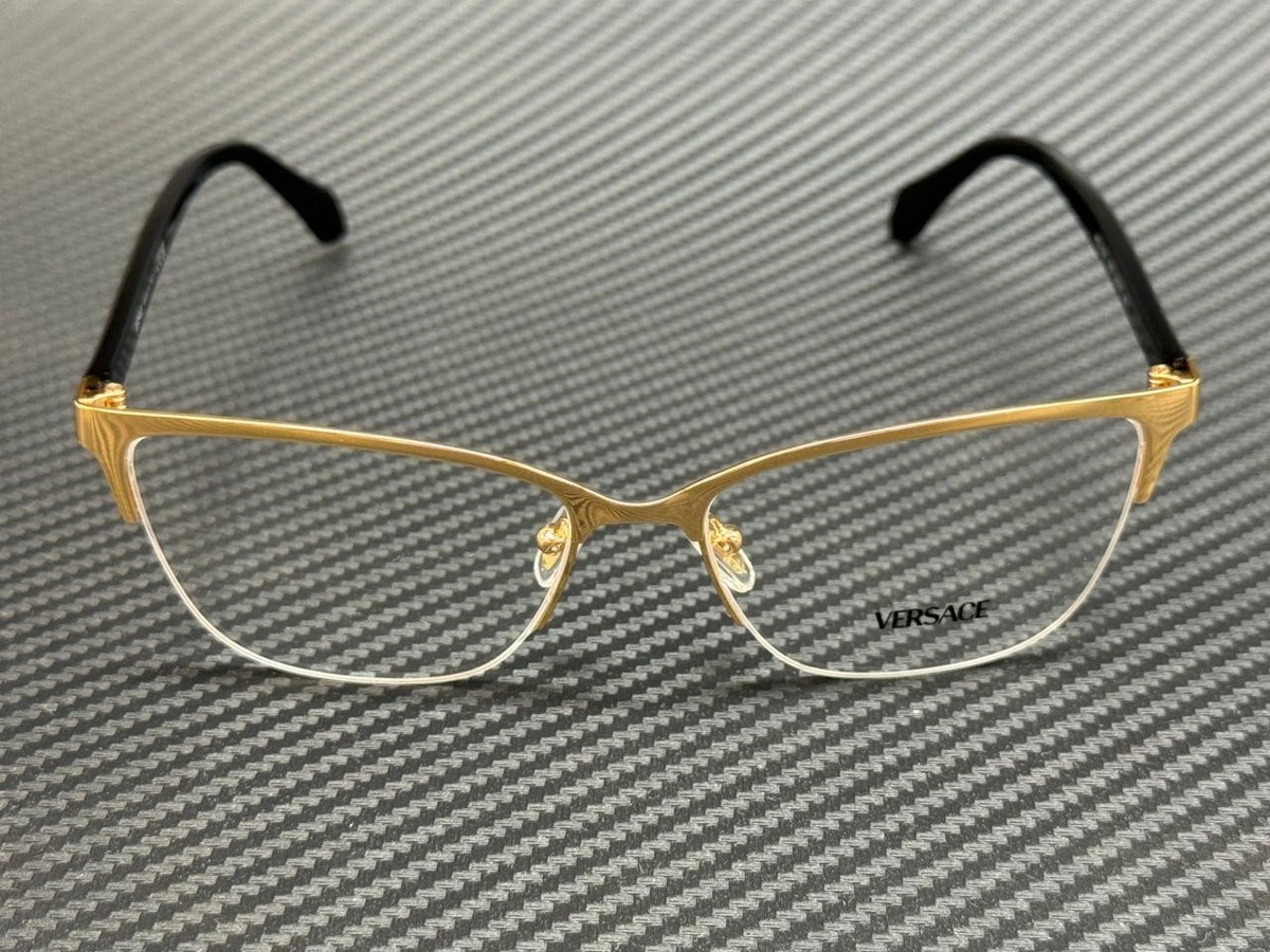 VERSACE VE1304 1002 Gold Black Women's 52 mm Eyeglasses | eBay