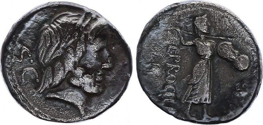 République Romaine Denier, Procilia -80 Rome PTTB - Photo 1/1