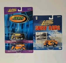 Johnny Lightning Volkswagen VW Samba Bus Lot Of 3 Y2k Millennium Surf Rods