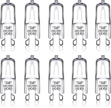 G9 Halogen Light Bulbs 230V 40W 2700K Warm White, No Flickering, Dimmable G9 Cap