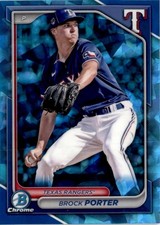 Brock Porter 2024 Bowman Draft Chrome Sapphire #BDC-172 Texas Rangers