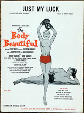 premier spectacle BOCK & HARNICK BODY BEAUTIFUL partition 1957 Broadway JUST MY LUCK