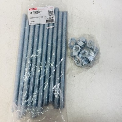 3/4 in. x 14 in. HAS-E Carbon Steel, Grade 55, Zinc-Plated Anchor Rod (10-Piece)