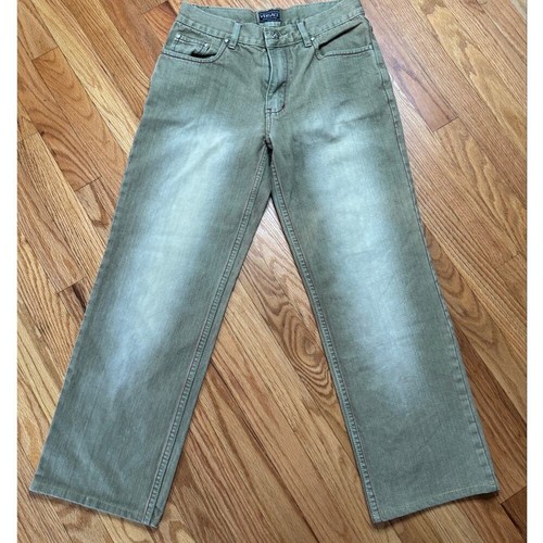 Vintage Versace Jeans Couture Mens Medusa Patch Jeans 31x27.5 Washed Tan Italy