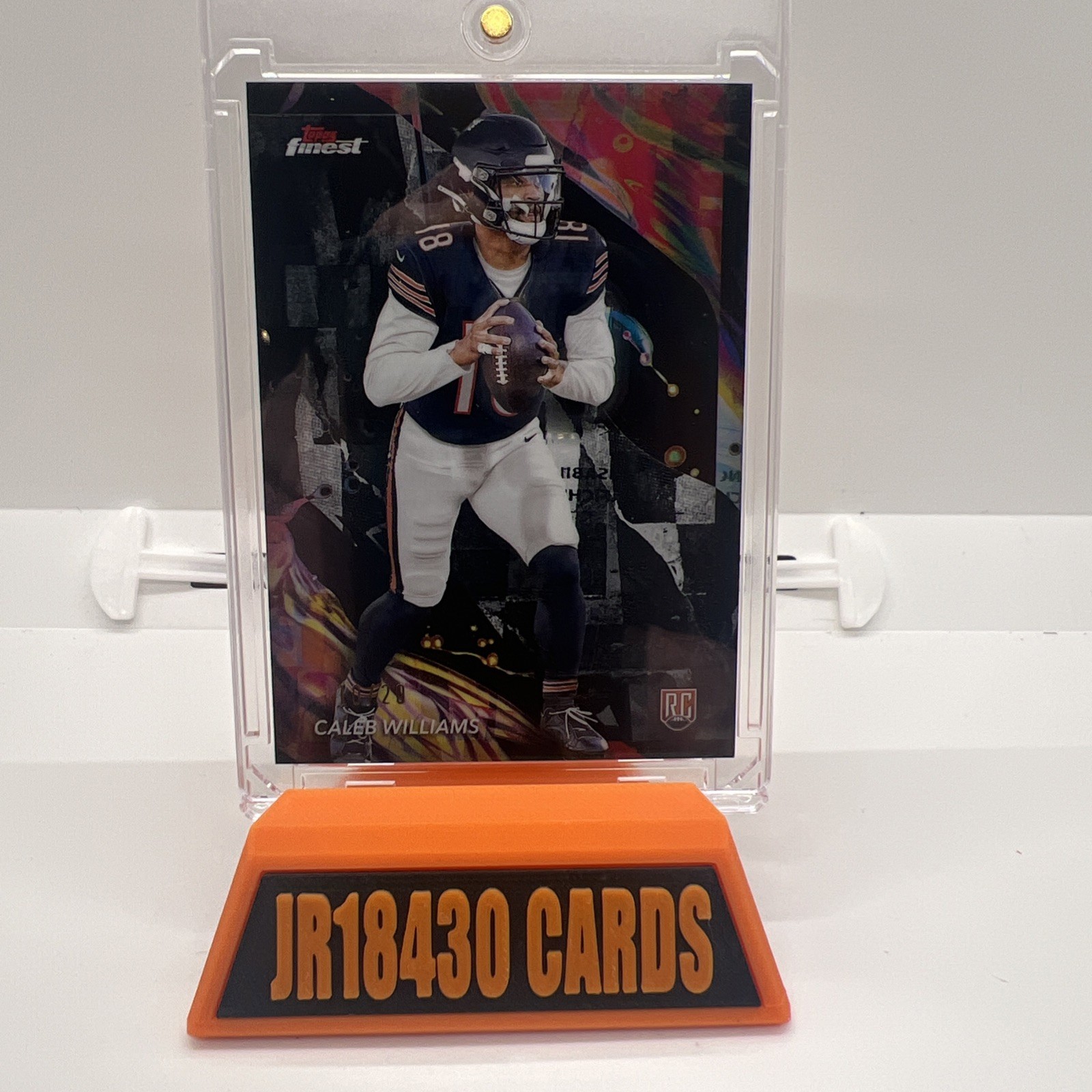 2024 Topps Finest Caleb Williams #161 Rookie RC Black Geometric /20 