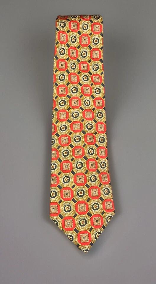 "Juego de 3 corbatas de seda para hombre MMA Metropolitan Museum of Art vintage 58"" X 4""" Foto 3 de 4