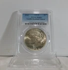 TOP 50!  1922-P  PEACE "VAM-6, Doubled Leaves" Silver Dollar, PCGS MS-62!