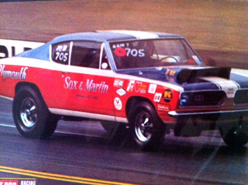 1969 Plymouth Cuda NHRA Sox & Martin 426 Hemi  V-8/340 "Ready to Display" car ad
