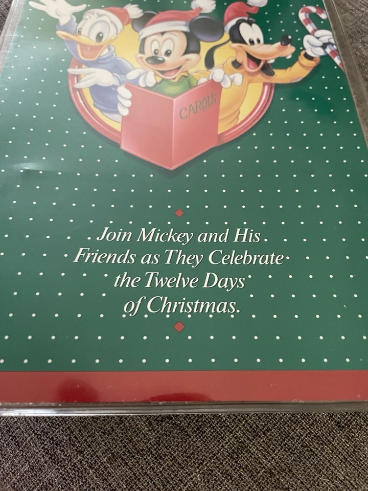 Vintage 90’ Disney The Twelve Days of Christmas Audio Cassette w Lyric Book NEW - Image 3 of 4
