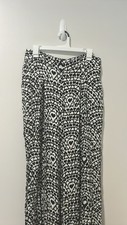 Anthropologie Farm Rio Pants SZ Large Heart Pleated White Leg Pants Whimseygoth