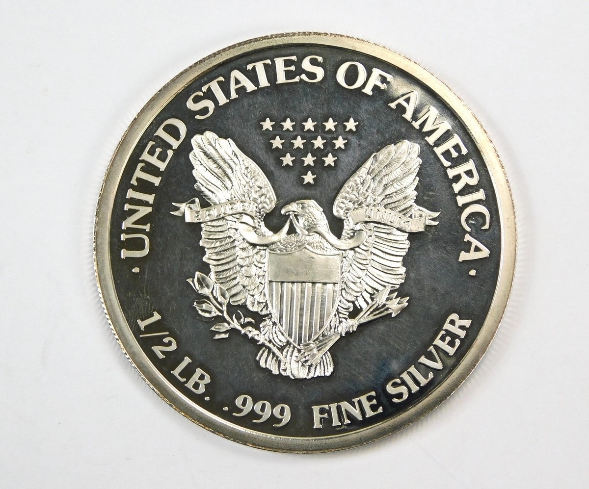 1994 Washington Mint Giant Half Pound Silver Round 999 Fine 8 oz