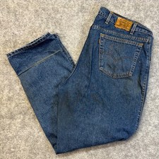 Vinatge Levi's 545 Loose Fit Jeans Men's 44x32 Blue Dark Wash Denim Pants