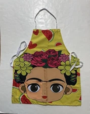 Frida Kahlo Apron  Women One Size With A Pocket. Delantal Mandil