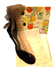 Van Raalte 10 1/2 Lengthies Dark Accent Vintage Stockings Christmas Gift Box 1pr