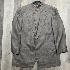 Ermenegildo Zegna Silk Cashmere Blazer Men's 50R Grey Travel SOFT Italy Jacket