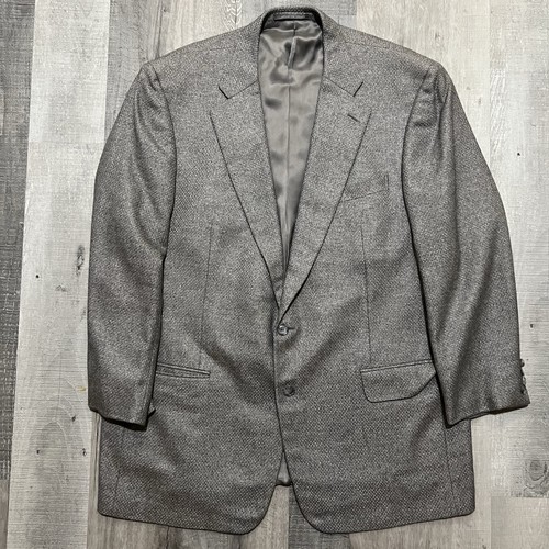 Ermenegildo Zegna Silk Cashmere Blazer Men's  50R Grey Travel SOFT Italy Jacket