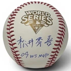 Hideki Matsui Signed 2009 World Series Baseball Kanji 09 WS MVP JSA COA Yankees