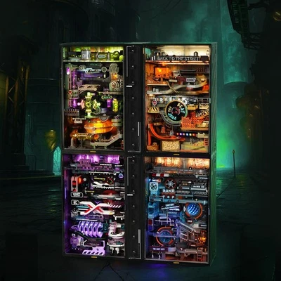 ROKR Mondo Parallelo 3D Puzzle Modello Kit Pista delle Biglie Fai da Te Edilizia Giocattolo