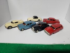 Vintage Lot Of 6 Tin Friction Toy Cars