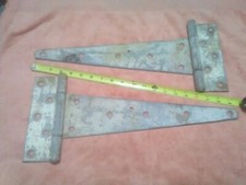 Heact Duty Extra Large Barn Door Hinges - Farm Primitive - 19" x 8"