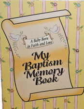My Baptism Memory Baby Book Keepsake Record of Baptism
