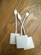Lot of 3 x Apple A1305 Thunderbolt Mini DisplayPort to DVI Adapter