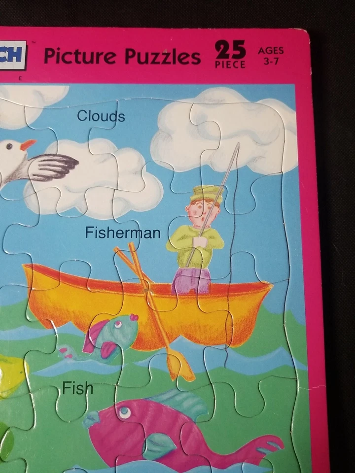 Puzzle Patch Picture Lake Water Duck Seagull Fish Frog Duck Fishing animals  * - Image 4 of 4