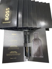 HUGO BOSS BOTTLED PERFUME FOR HIM , LOT OF 10 , 0 04 OZ EACH