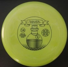 Dynamic Discs 2nd Edition green Fuzion Truth Serum with black stamp