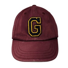 Gap Kids Slideback Hat Red S/M Adjustable Embroidered 6 Panel Cotton