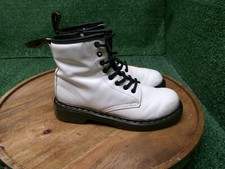 Dr. Martens Boots 1460 J White Kids Combat High Top Lace Up Air Wair Size 2