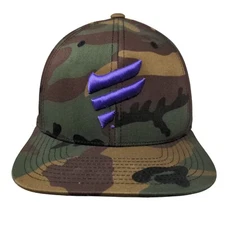 The Classics Yupoong Snapback Hat Camouflage One Size Embroidered Logo