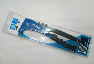 Bralo BM-45 stabile Handnietzange für Blindnieten  von 2,4-5 mm incl. Mundstücke