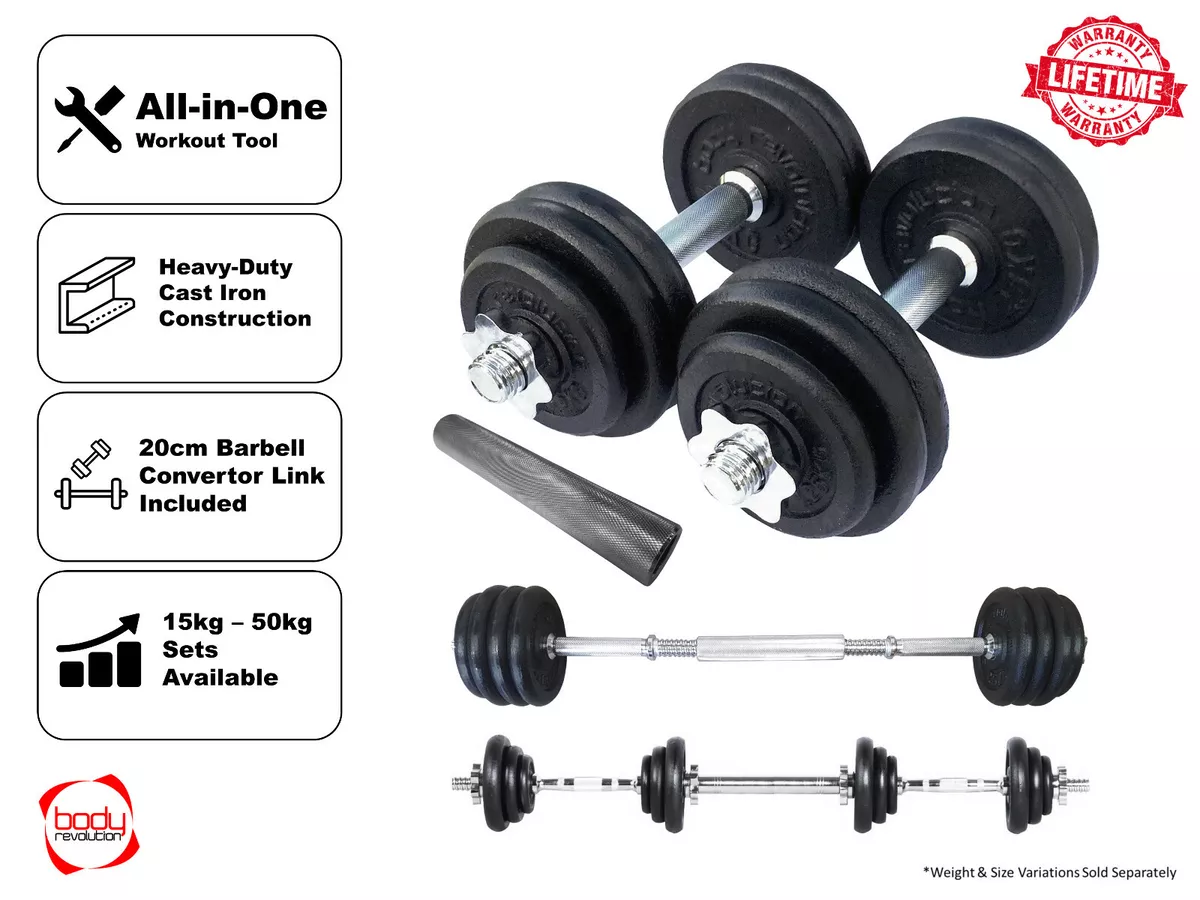 Cast Iron Dumbbell Weight Sets for Gym Training Workout Bar
