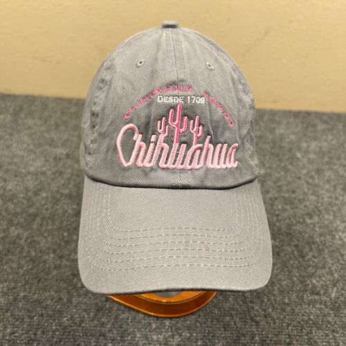 Xtra Chihuahua Mexico Cactus Desde 1709 Cap Adult Adjustable Gray Hat - Picture 1 of 10