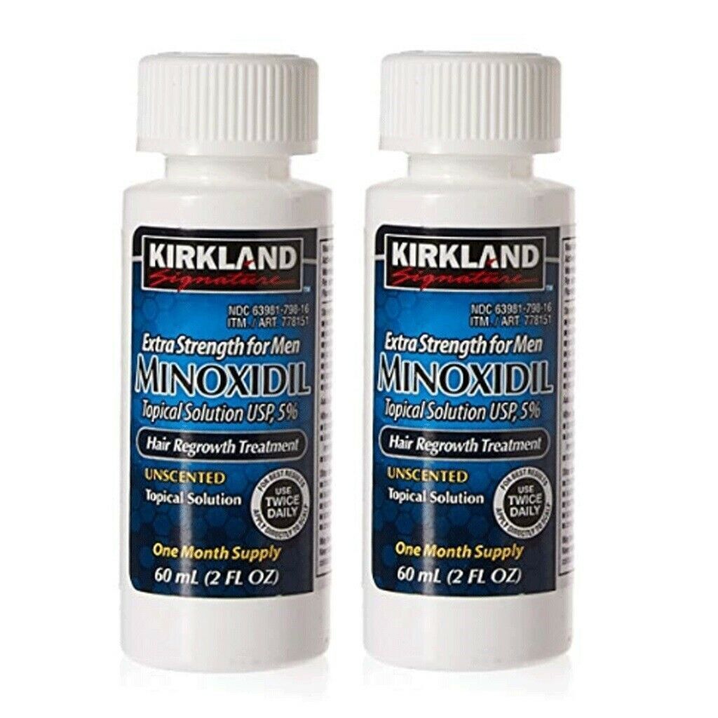 Kirkland Minoxidil 5% Solution Hair Loss Regrowth Treatment Extra Strength