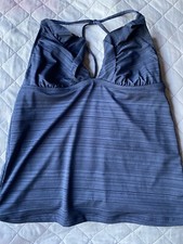 WOMENS MOSSIMO GRAY TANKINI  SWIMSUIT TOP ONLY  SIZE SMALL