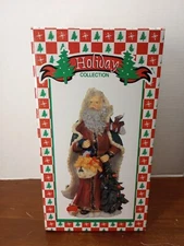 World Bazaar Holiday Collection Old World Santa Victorian Resin Statue Christmas