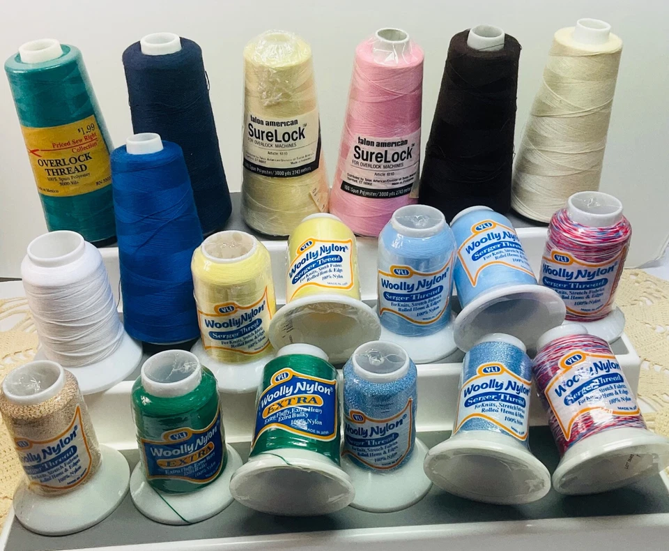 Woolly Nylon/TalonAmericanThread Hand/Overlock Machine Sewing NIP Lot of 19 - Image 2 of 4