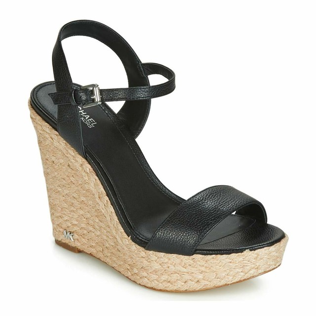 michael kors leather wedges