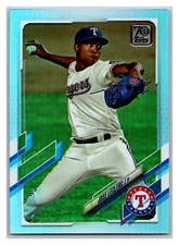 2021 Topps - #396 Jose Leclerc Rainbow Foil Texas Rangers