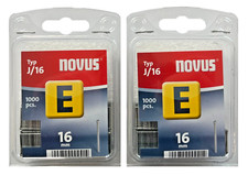 2x 1000 Novus Tacker Nägel Typ E 16mm 16 mm Tackernägel Tackerklammern 044-0063