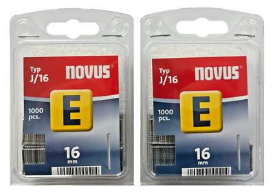 2x 1000 Novus Tacker Nägel Typ E 16mm 16 mm Tackernägel Tackerklammern 044-0063