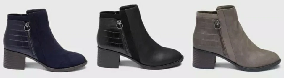 The Next Best Forever Comfort Block Heel Ankle Boots