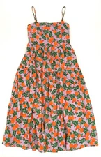J.Crew Factory NWT Women's Strappy Midi Dress In Oranges Size: 4 6 8 10 12